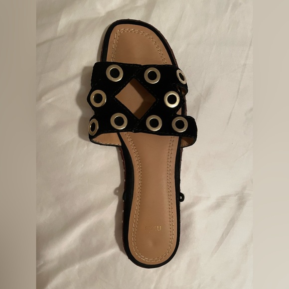 Maje black suede tie up sandals. Can wear just as slides too! :) - Picture 7 of 12